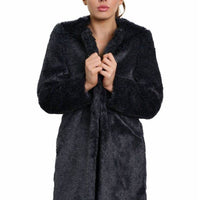 De La Creme Womens Faux Fur Classic Coat