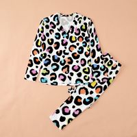 Womens Leopard Print Pyjamas