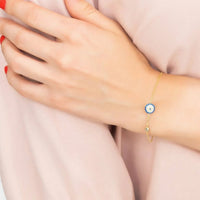 Evil Eye Bracelet Gold-1
