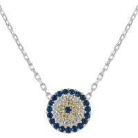 Evil Eye Necklace Silver-0