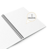 Orange Abstract Pattern A5 Spiral Notebook