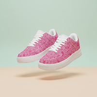 Pink Floral Sneakers | Women's Floral Print Shoes