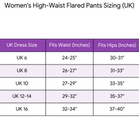 Multi Coloured Print Flared Pants Women’s Abstract Pattern Trousers