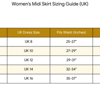 Women's Midi Skirt with Pockets Multi Color Leopard Print