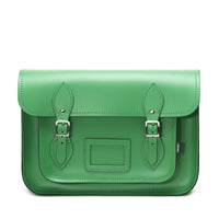 Handmade Leather Satchel - Green-0