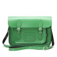 Handmade Leather Satchel - Green-2