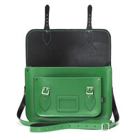 Handmade Leather Satchel - Green-4