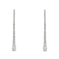 Hollywood Drop Earrings Silver-0