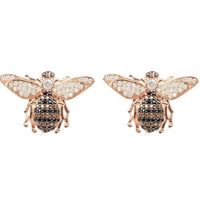 Honey Bee Stud Earrings Rosegold-0