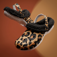Leopard Print Clogs Unisex Funky Work Shoes