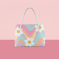 Tote Bags For Women Daisy Floral Multi Coloured Design