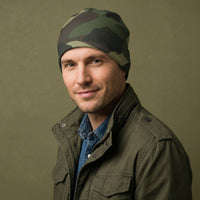 Camo Beanie | Classic Green Camo Double-Layered Winter Hat