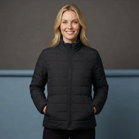 Puffer Coat Womens Black | Classic Plain Black Padded Jacket