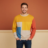 Colorblock Sweater | Unisex Pullover Aesthetic Sweatshirt