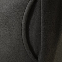 Hooded Longline Coat in Khaki with Open Front and Pockets