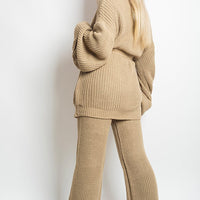 Belted Pocket Knit Co-ord Set