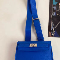 Crossbody Bag in Fuchsia with Adjustable Strap