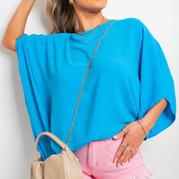 Oversized Batwing Sleeve Casual Tops
