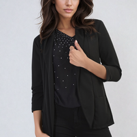 Open Front Cardigan with Front Pockets