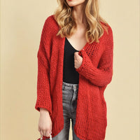 Chunky Long Sleeve Knitted Cardigan