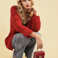 Chunky Long Sleeve Knitted Cardigan
