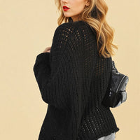 Chunky Long Sleeve Knitted Cardigan