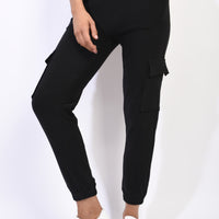 Fleece Lined Cargo Pocket Trouser with Drawstring