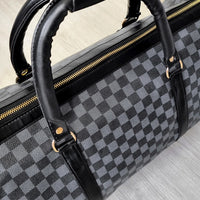 Checked Print Overnight Bag