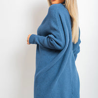Turtle Neck Longline Knitted Jumper