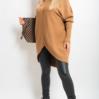 Turtle Neck Longline Knitted Jumper