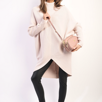 Turtle Neck Longline Knitted Jumper