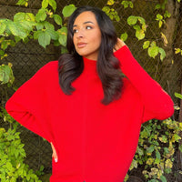 Turtle Neck Longline Knitted Jumper