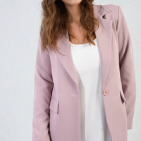 Open Front Oversized Casual Blazer