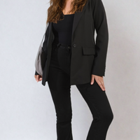 Open Front Oversized Casual Blazer