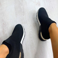 Slip On Sock Wedge Trainers