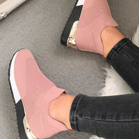 Slip On Sock Wedge Trainers
