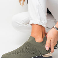Slip On Sock Wedge Trainers