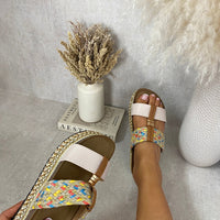 Strappy Slip On Platform Sandals