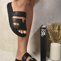 Cut Out Open Toe Strappy Sandals