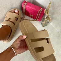 Cut Out Open Toe Strappy Sandals