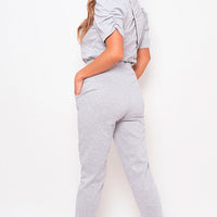 Ruched Sleeve Top & Trousers Co-ord Set