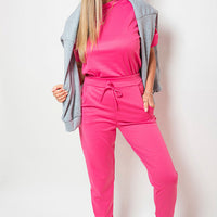 Ruched Sleeve Top & Trousers Co-ord Set