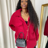 Button Down Collared Winter Coat Jacket