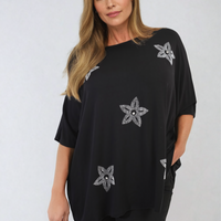 Floral Print Oversized Top
