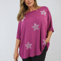 Floral Print Oversized Top