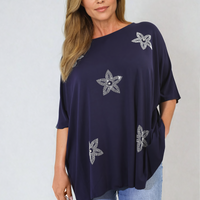 Floral Print Oversized Top