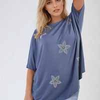 Floral Print Oversized Top
