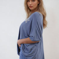Floral Print Oversized Top