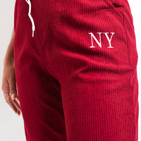 Ribbed Joggers in Khaki with Drawstring Waist and Pockets
