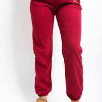 Ribbed Joggers in Khaki with Drawstring Waist and Pockets